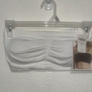 SOMA Smooth Bright White Medium Enbliss Bandeau Wireless Strapless Bralette